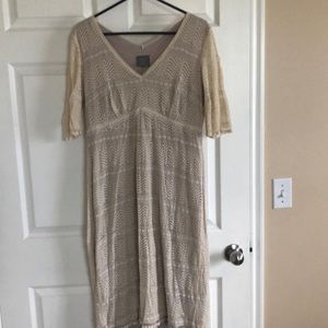 Off-white lace dress